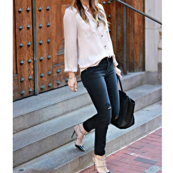 Current/Elliot Jeans 25 Black Denim Mid Rise Skinny Distressed - Picture 3 of 10